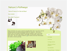 Tablet Screenshot of naturespathwaysherbals.com